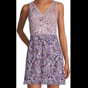 NWT Lands' End Women Tummy Control Surplice Wrap Swimdress 24W DDD